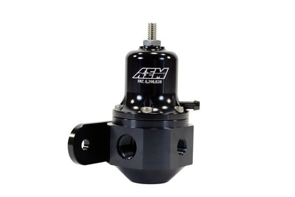 AEM High Capacity Universal Black Adjustable Fuel Pressure Regulator-Fuel Pressure Regulators-AEM