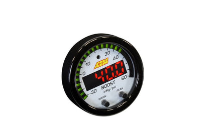AEM X-Series Boost Pressure -30inHg 60psi Gauge Kit-Gauges-AEM