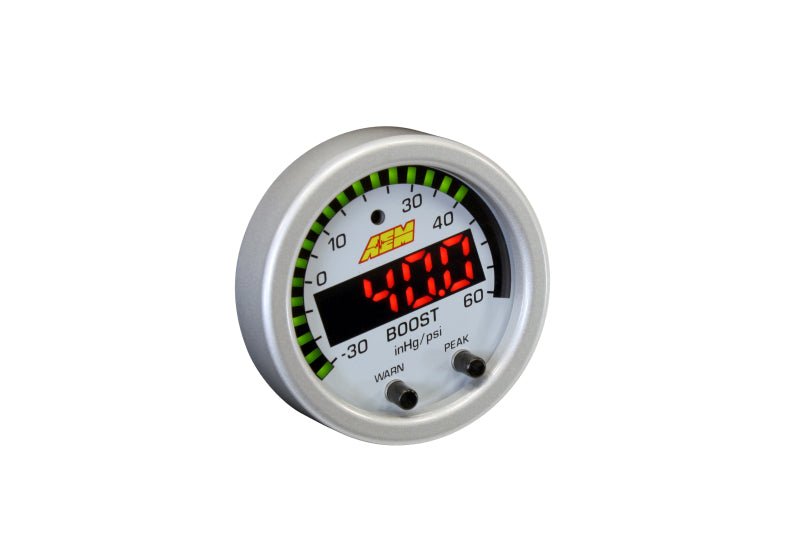 AEM X-Series Boost Pressure -30inHg 60psi Gauge Kit-Gauges-AEM