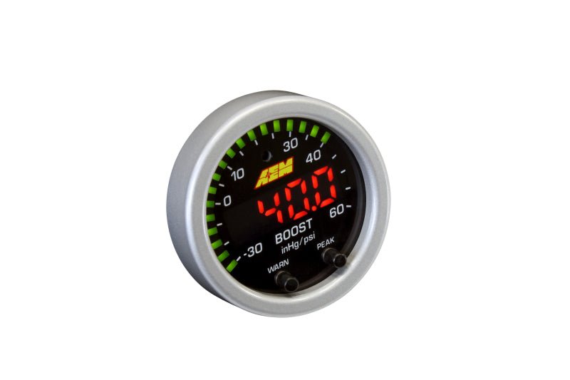 AEM X-Series Boost Pressure -30inHg 60psi Gauge Kit-Gauges-AEM
