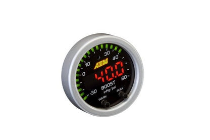 AEM X-Series Boost Pressure -30inHg 60psi Gauge Kit-Gauges-AEM