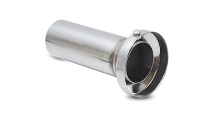 Vibrant 3.90in OD Low Inner Silencer Muffler w/ 3.90in ID Single Wall Exh Tip2.5in OD Tuning Tube