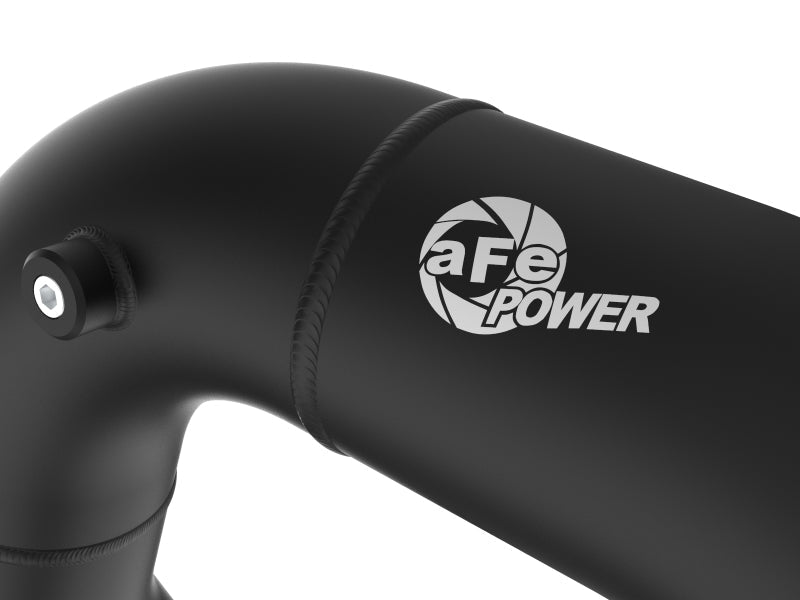 aFe 08 - 10 Ford Trucks V8 - 6.4L (td) BladeRunner 3 IN Aluminum Hot Charge Pipe - Black - Intercoolers - aFe