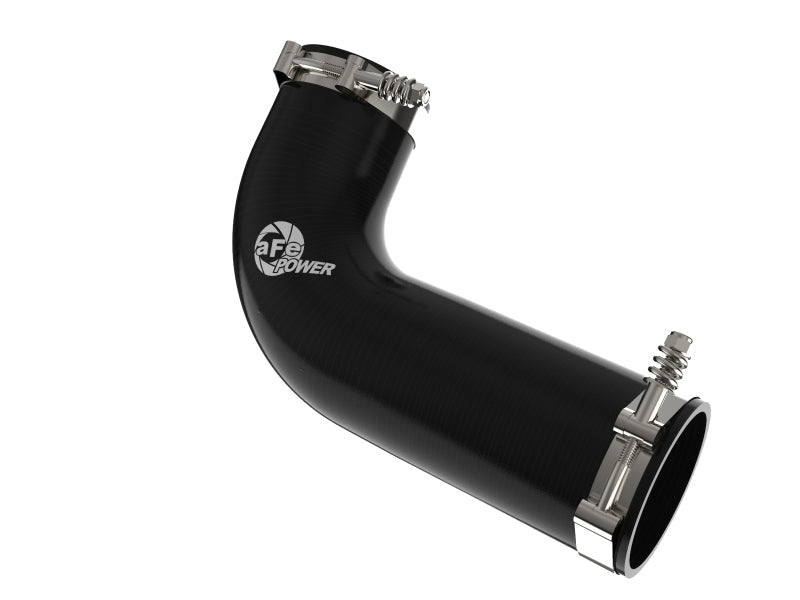 aFe 08 - 10 Ford Trucks V8 - 6.4L (td) BladeRunner 3 IN Aluminum Hot Charge Pipe - Black - Intercoolers - aFe