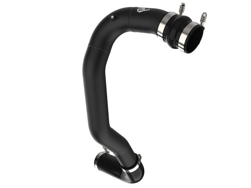 aFe 08 - 10 Ford Trucks V8 - 6.4L (td) BladeRunner 3 IN Aluminum Hot Charge Pipe - Black - Intercoolers - aFe