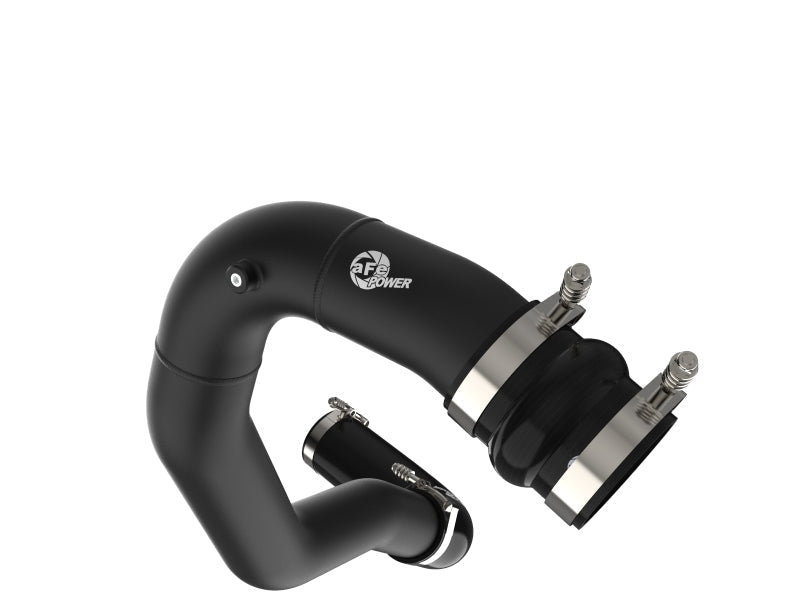 aFe 08 - 10 Ford Trucks V8 - 6.4L (td) BladeRunner 3 IN Aluminum Hot Charge Pipe - Black - Intercoolers - aFe