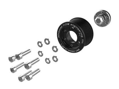 aFe 15 - 23 Dodge Challenger / 15 - 23 Dodge Charger SRT Hellcat 2.65in Supercharger Power Pulley Kit - Pulleys - Crank, Underdrive - aFe