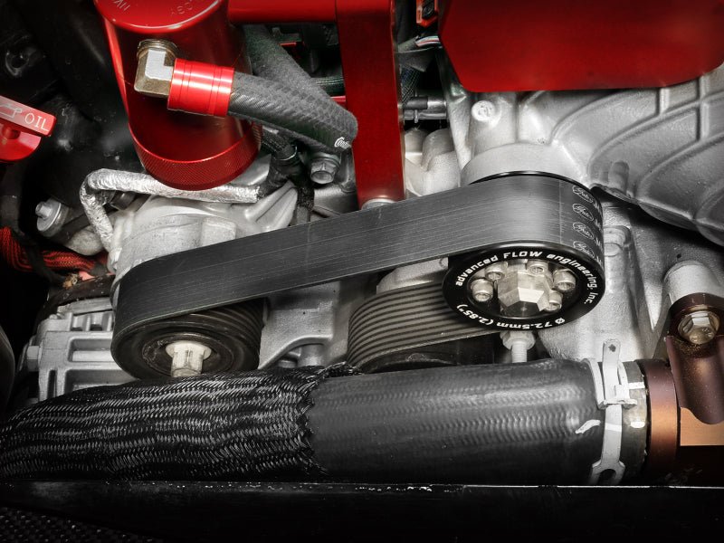 aFe 15 - 23 Dodge Challenger / 15 - 23 Dodge Charger SRT Hellcat 2.85in Supercharger Power Pulley Kit - Pulleys - Crank, Underdrive - aFe