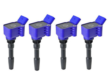 aFe 17 - 20 Audi A3 / 15 - 20 Audi A4 Scorcher High - Performance Ignition Coil (4 Pack) - In - Line Modules - aFe