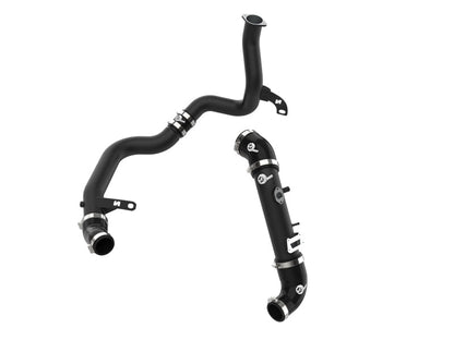 AFE 19 - 22 Hyundai Veloster N BladeRunner Aluminum Hot & Cold Charge Pipe Kit - Black - Intercoolers - aFe