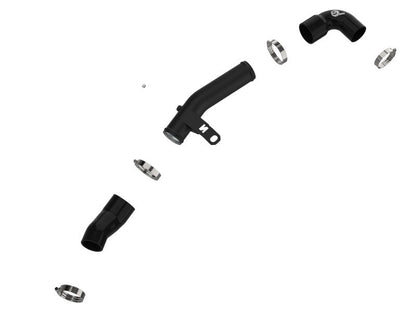 aFe 19 - 22 Hyundai Veloster N L4 2.0L (t) BladeRunner 2 - 1/2in Aluminum Hot Charge Pipe - Black - Intercoolers - aFe