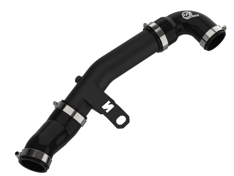 aFe 19 - 22 Hyundai Veloster N L4 2.0L (t) BladeRunner 2 - 1/2in Aluminum Hot Charge Pipe - Black - Intercoolers - aFe