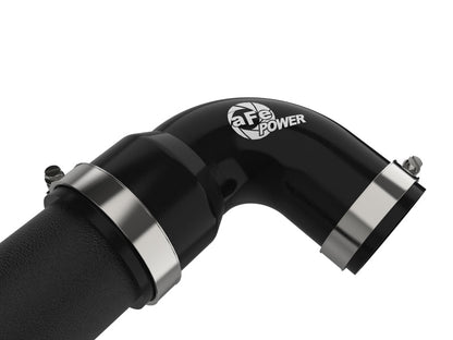 aFe 19 - 22 Hyundai Veloster N L4 2.0L (t) BladeRunner 2 - 1/2in Aluminum Hot Charge Pipe - Black - Intercoolers - aFe