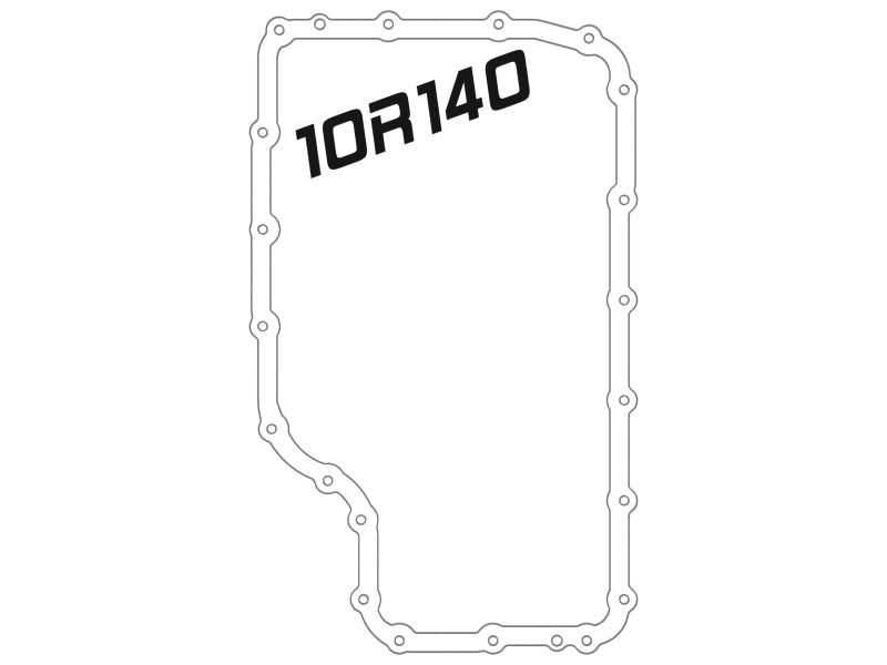 aFe 20 - 21 Ford Truck w/ 10R140 Transmission Pan Black POWER Street Series w/ Machined Fins - Diff Covers - aFe