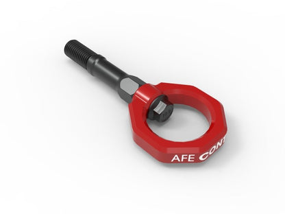 AFE 20 - 24 Chevrolet C8 Corvette Rear Tow Hook - Red - Tow Hooks - aFe