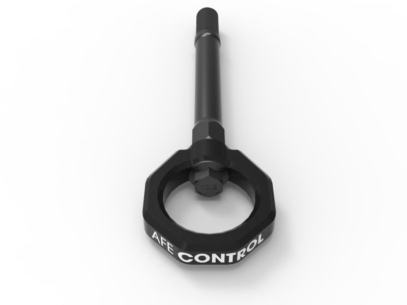 aFe 20 - 24 Chevrolet Corvette Control Front Tow Hook (Black) - Tow Hooks - aFe