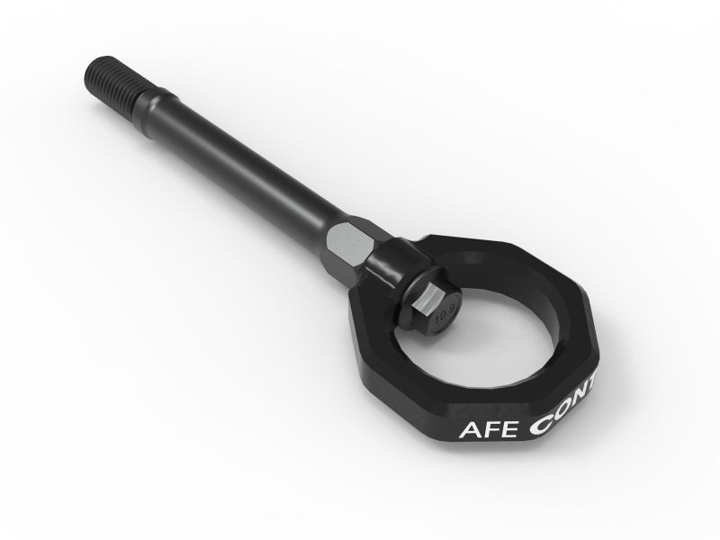 aFe 20 - 24 Chevrolet Corvette Control Front Tow Hook (Black) - Tow Hooks - aFe