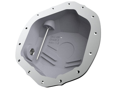 aFe 2020 Chevrolet Silverado 2500 HD Rear Differential Cover Black ; Pro Series w/ Machined Fins - Diff Covers - aFe