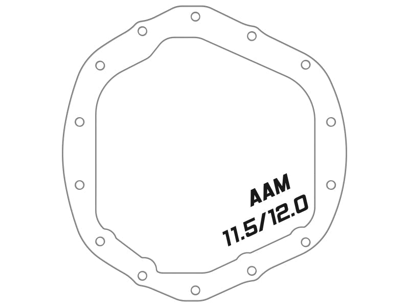 aFe 2020 Chevrolet Silverado 2500 HD Rear Differential Cover Black ; Pro Series w/ Machined Fins - Diff Covers - aFe