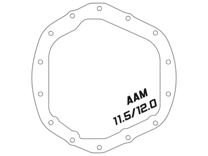 aFe 2020 Chevrolet Silverado 2500 HD Rear Differential Cover Black ; Pro Series w/ Machined Fins - Diff Covers - aFe