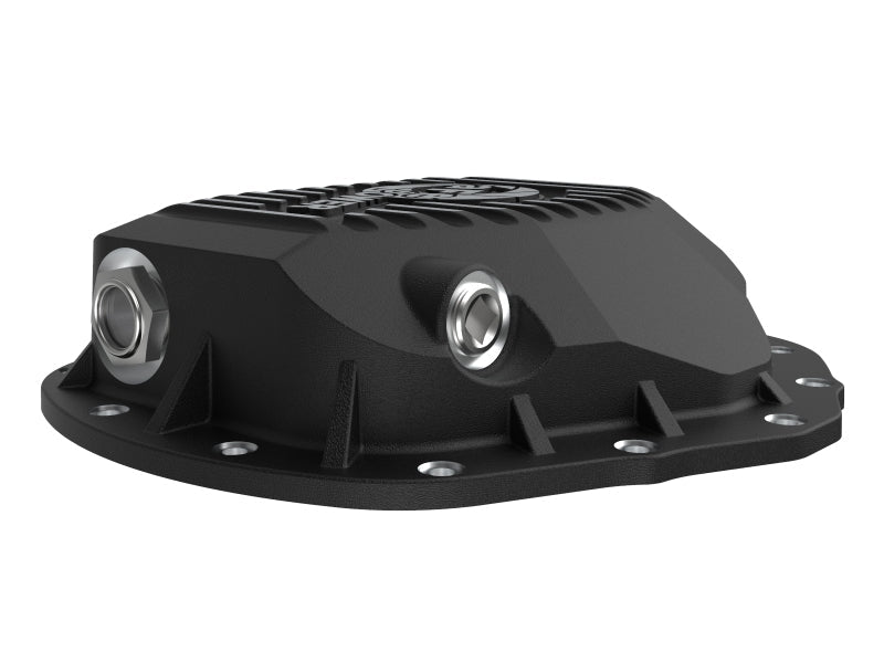 aFe 2020 Chevrolet Silverado 2500 HD Rear Differential Cover Black ; Pro Series w/ Machined Fins - Diff Covers - aFe