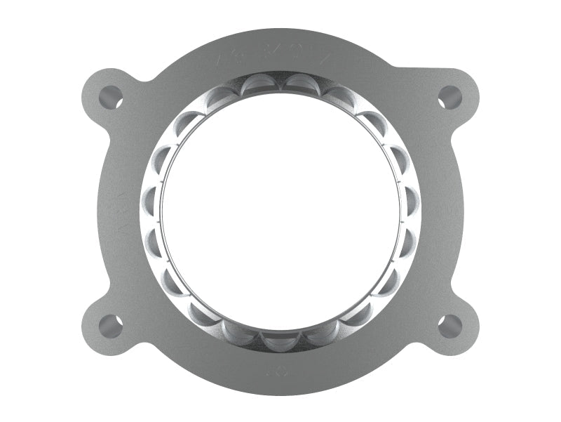 aFe 2020 Vette C8 Silver Bullet Aluminum Throttle Body Spacer Works w/ Factory Intake Only - Silver - Throttle Body Spacers - aFe