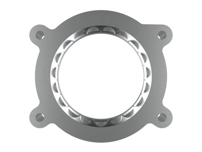 aFe 2020 Vette C8 Silver Bullet Aluminum Throttle Body Spacer Works w/ Factory Intake Only - Silver - Throttle Body Spacers - aFe