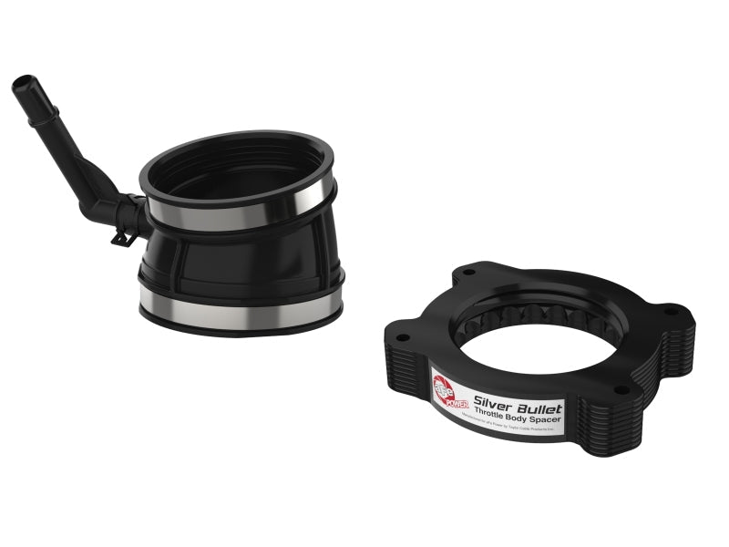 aFe 2020 Vette C8 Silver Bullet Aluminum Throttle Body Spacer / Works With Factory Intake Only - Blk - Throttle Body Spacers - aFe