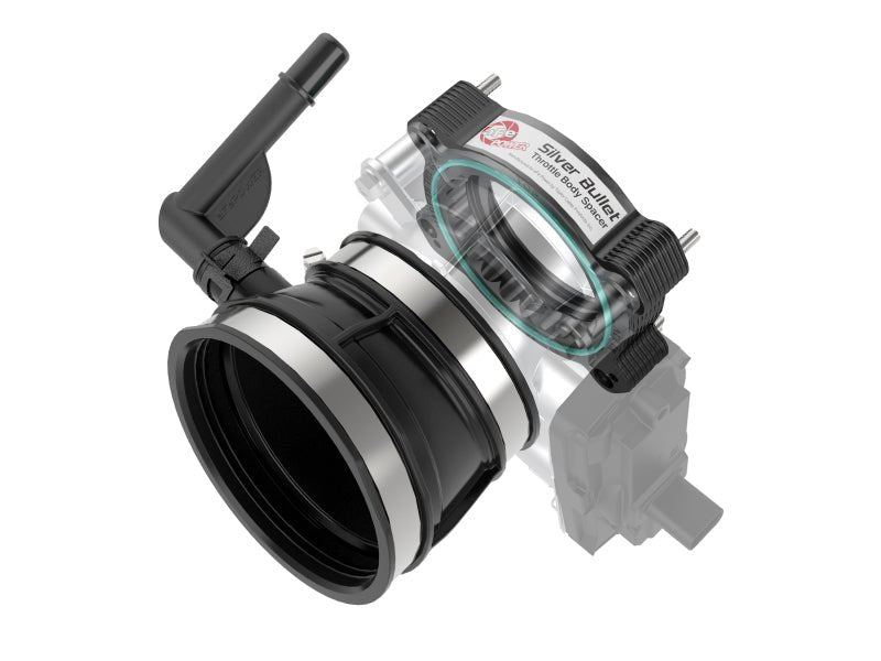 aFe 2020 Vette C8 Silver Bullet Aluminum Throttle Body Spacer / Works With Factory Intake Only - Blk - Throttle Body Spacers - aFe