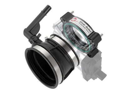 aFe 2020 Vette C8 Silver Bullet Aluminum Throttle Body Spacer / Works With Factory Intake Only - Blk - Throttle Body Spacers - aFe