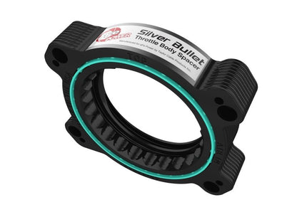 aFe 2020 Vette C8 Silver Bullet Aluminum Throttle Body Spacer / Works With Factory Intake Only - Blk - Throttle Body Spacers - aFe