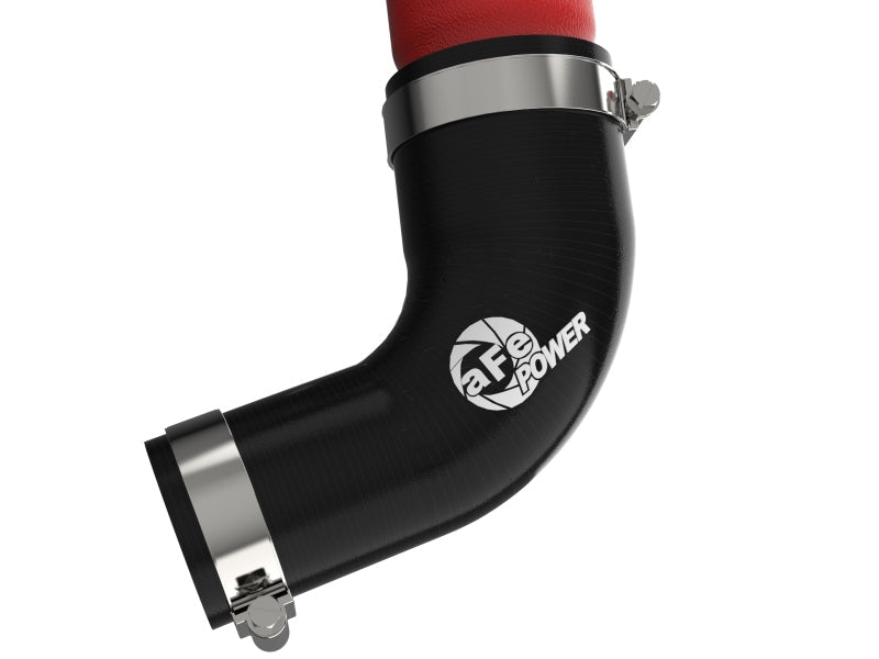 aFe 2022 Toyota Land Cruiser (J300) V6 - 3.5L (tt) BladeRunner 2.5in Aluminum Hot Charge Pipe - Red - Intercoolers - aFe