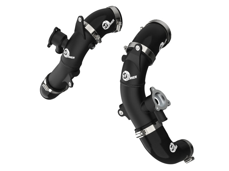 aFe 2022 Toyota Tundra V6 - 3.5L (tt) BladeRunner 2.5in Aluminum Hot Charge Pipe - Black - Intercoolers - aFe