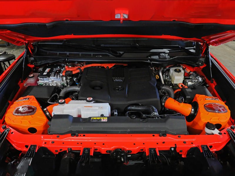 aFe 2022 Toyota Tundra V6 - 3.5L (tt) Momentum GT Cold Air Intake System w/ Pro 5R Filter - Orange - Cold Air Intakes - aFe