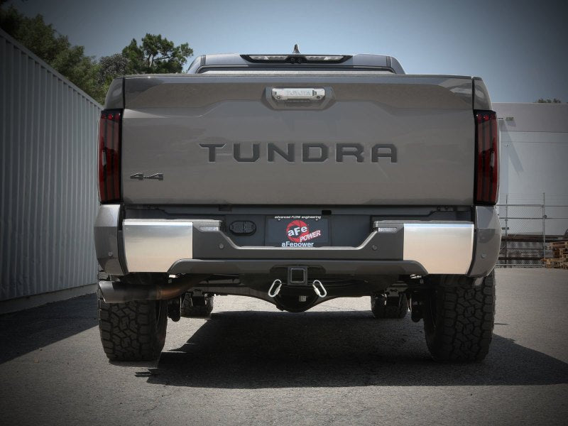 aFe 2022 Toyota Tundra V6 - 3.5L (tt) Vulcan Series 2.5in to 3in 304 SS Cat - Back Exhaust w/ Black Tip - Catback - aFe