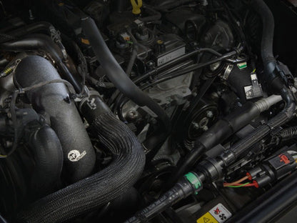 AFE 21 - 22 Ford Bronco L4 - 2.3L (t) BladeRunner Alum Hot/Cold Charge Pipe Kit - Black - Intercoolers - aFe