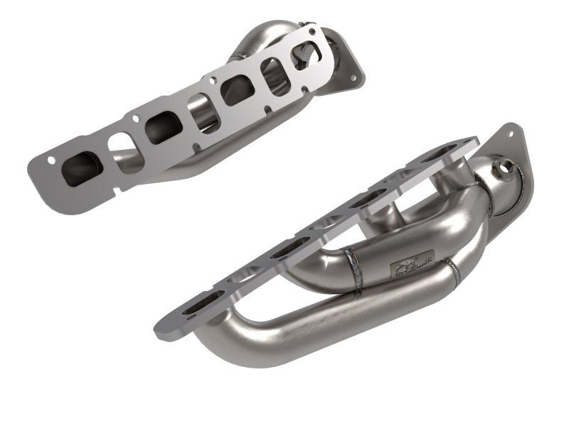 aFe 21 - 22 Jeep Wrangler 392 Twisted Steel Header 1 - 7/8 IN to 2 - 3/4 IN 304 w/ Raw Finish - Headers & Manifolds - aFe