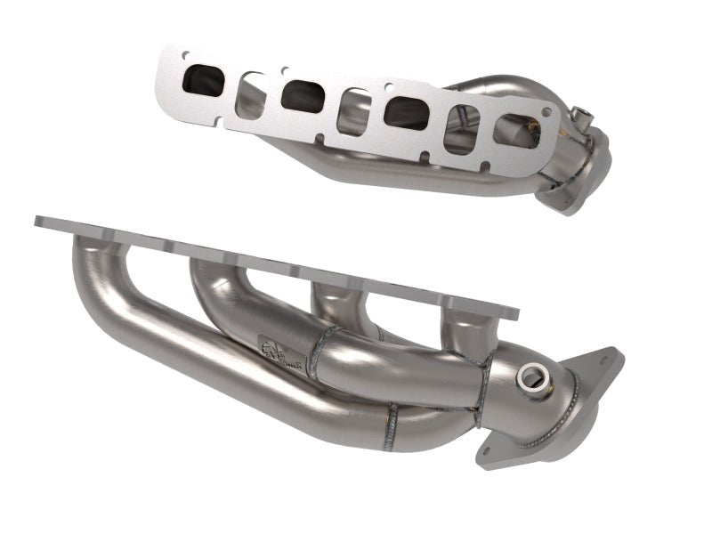 aFe 21 - 22 Jeep Wrangler 392 Twisted Steel Header 1 - 7/8 IN to 2 - 3/4 IN 304 w/ Raw Finish - Headers & Manifolds - aFe