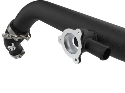 aFe 21 - 23 Ford Bronco V6 - 2.7Ltt BladeRunner Alum Hot & Cold Charge Pipe Kit - Black - Intercoolers - aFe
