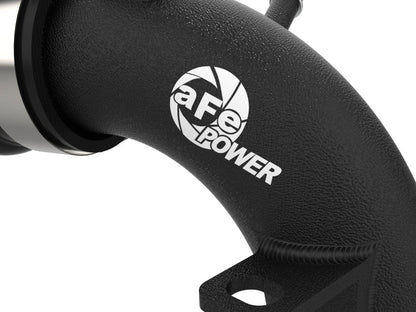 aFe 21 - 23 Ford Bronco V6 - 2.7Ltt BladeRunner Alum Hot & Cold Charge Pipe Kit - Black - Intercoolers - aFe