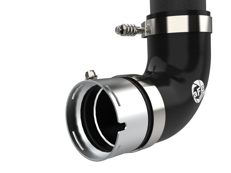 aFe 21 - 23 Ford Bronco V6 - 2.7Ltt BladeRunner Alum Hot & Cold Charge Pipe Kit - Black - Intercoolers - aFe