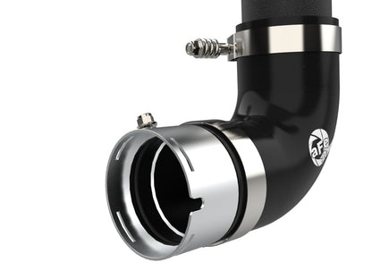 aFe 21 - 23 Ford Bronco V6 - 2.7Ltt BladeRunner Alum Hot & Cold Charge Pipe Kit - Black - Intercoolers - aFe