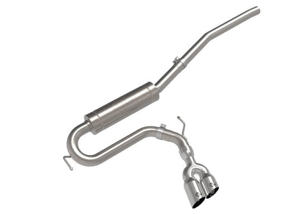 aFe 22 - 23 Ford Maverick EcoBoost L4 2.0L(t) Rebel Series 2 - 1/2in 304 SS Cat - Back w/ Polished Tip - Catback - aFe