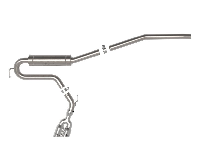 aFe 22 - 23 Ford Maverick EcoBoost L4 2.0L(t) Rebel Series 2 - 1/2in 304 SS Cat - Back w/ Polished Tip - Catback - aFe