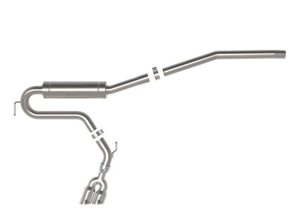 aFe 22 - 23 Ford Maverick EcoBoost L4 2.0L(t) Rebel Series 2 - 1/2in 304 SS Cat - Back w/ Polished Tip - Catback - aFe