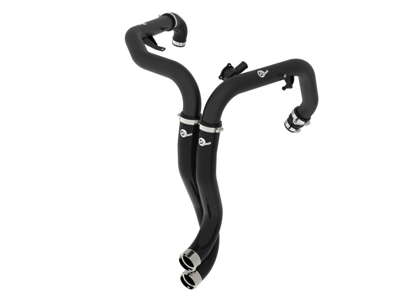 aFe 22 - 24 Ford Bronco Raptor BladeRunner 2 - 1/4in Aluminum Hot Charge Pipe Black - Intercoolers - aFe