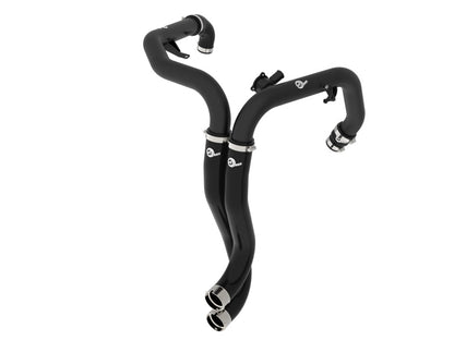 aFe 22 - 24 Ford Bronco Raptor BladeRunner 2 - 1/4in Aluminum Hot Charge Pipe Black - Intercoolers - aFe