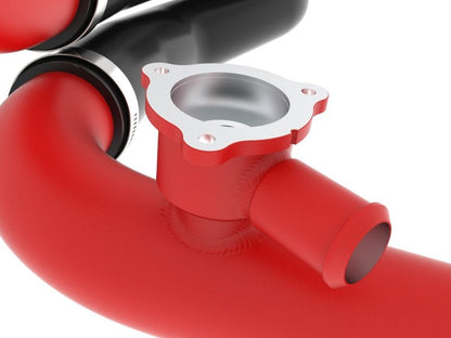 aFe 22 - 24 Ford Bronco Raptor BladeRunner Aluminum Hot and Cold Charge Pipe Kit Red - Intercoolers - aFe