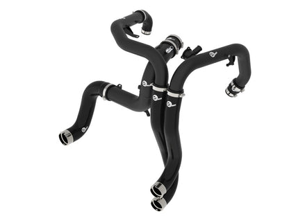 aFe 22 - 24 Ford Bronco Raptor V6 - 3.0L BladeRunner Aluminum Hot and Cold Charge Pipe Kit - Black - Intercoolers - aFe