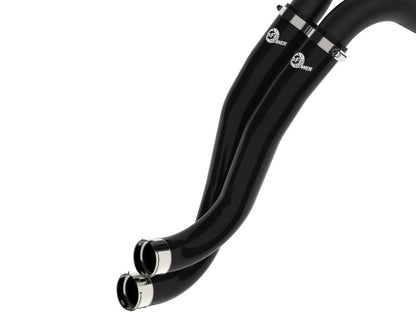 aFe 22 - 24 Ford Bronco Raptor V6 - 3.0L BladeRunner Aluminum Hot and Cold Charge Pipe Kit - Black - Intercoolers - aFe